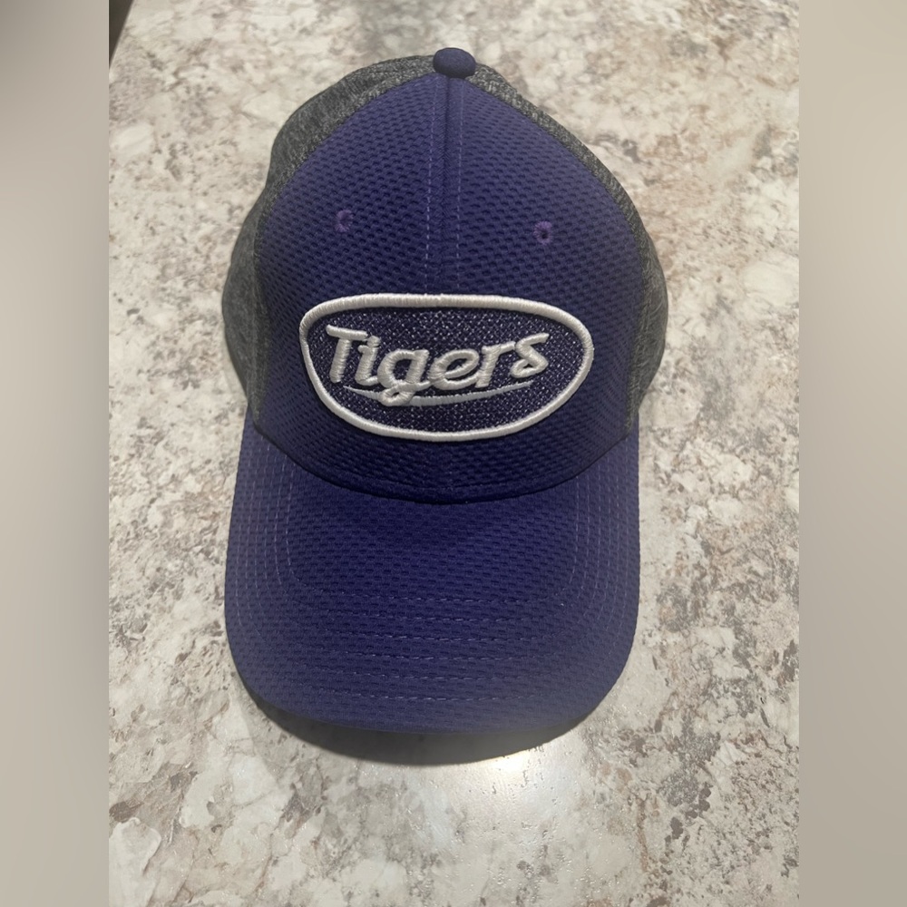 Rare Tigers Trucker SnapBack Hat Purple And Gray Adjustable Cap